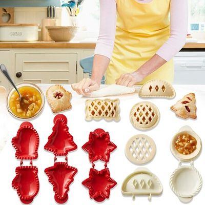 Christmas Mini Pie Molds, Dough Presser Pocket Pie Molds For