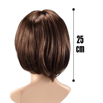 Short brown 2024 wig female