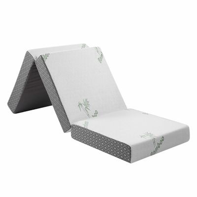 Single Trifold Memory Foam Mattress Camping Sofa Bed Sleeping