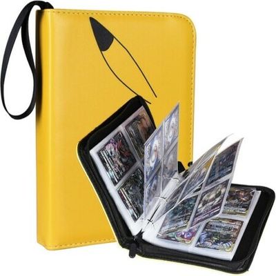Card Binder for Pokemon Cards Binder 4-Pocket, 400 Cards Trading Card Games  Collection Binder with 50 Removable Sleeves