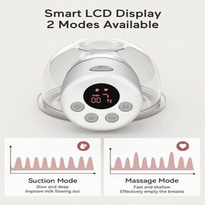 Momcozy Electric Wearable Breast Pump S12,2 Mode & 9 Levels, Portable Wearable  Breast Pump, 24mm White 