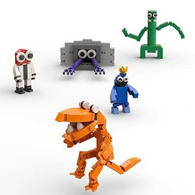 Rainbow Friends Monster Building Blocks Odd World Action Figure  Constructions Set for Game Fans Blue(281pcs) 