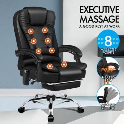 Office chair with online heated seat