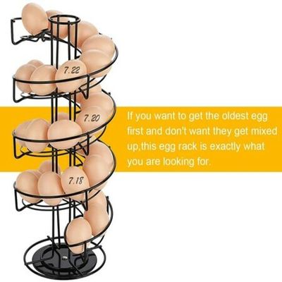 Metal Egg Holder, Creative Spiral Egg Rack