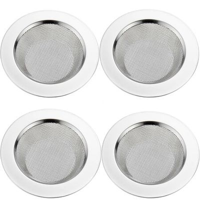 2pcs Kitchen Sink Strainer - Stainless Steel Sink Drain Strainer, Sink Strainers Basket for Kitchen Sink with Large Wide Rim 4.5 inch, Sink Filter