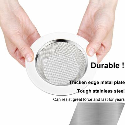 2pcs Kitchen Sink Strainer - Stainless Steel Sink Drain Strainer, Sink Strainers Basket for Kitchen Sink with Large Wide Rim 4.5 inch, Sink Filter