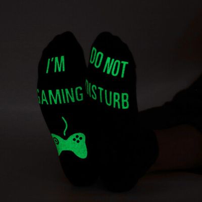 Do Not Disturb I'm Gaming Socks, Gaming Sock Funny Novelty Gift for Teen  Boys Mens Gamer Kids Sons Husbands Boyfriends Women 