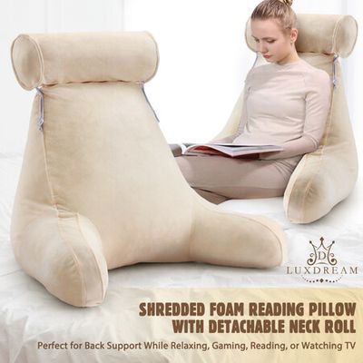 Reading Bed Rest Pillow Sitting Up In Bed Back Support Cushion