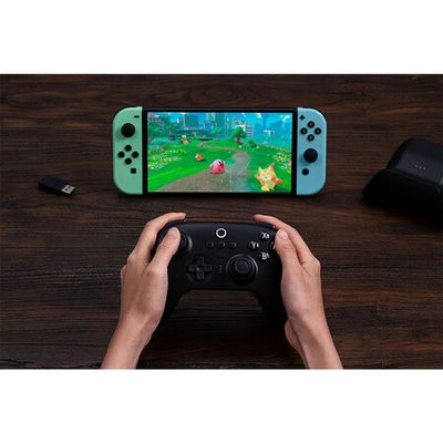 8Bitdo Ultimate Bluetooth Controller with Charging Dock, Wireless Pro  Controller with Hall Effect Sensing Joystick, Compatible with Switch,  Windows and Steam Deck (Black) 