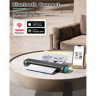 Phomemo M08F Portable Printer Wireless Tattoo Thermal-Bluetooth-Printer