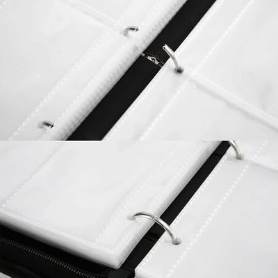 Trading Card Binder, 4-Pocket Album Book Holder for TCG Game, Fits 400 Cards  