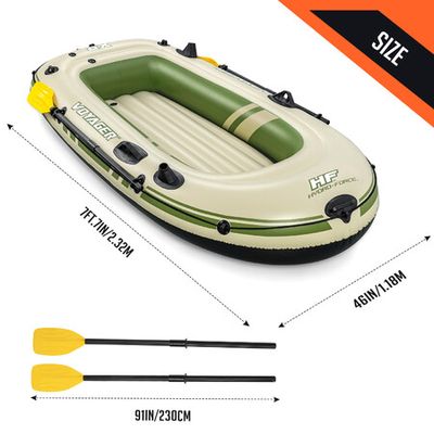 PVC Inflatable Boat Blow up 4 Person Popular Rowing Fishing Boat