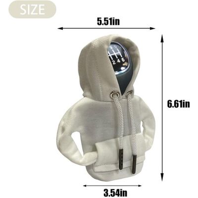 Universal Interior Accessories Decoration Auto Shift Gear Lever Cover  Sweater Shirt car Gear Shift knob Hoodie (1)