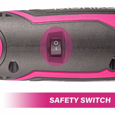 Monika 12V Cordless Rotary Tool Pink Variable Speed Engraver