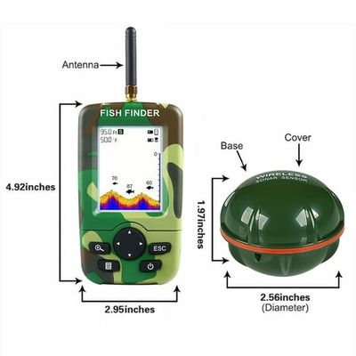 Wireless Fish Finder Alarm, Portable Sonar Sensor Fishing Lure Echo Sounder