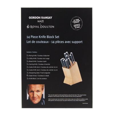 Gordon Ramsay by Royal Doulton® 14-Piece Knife Block Set