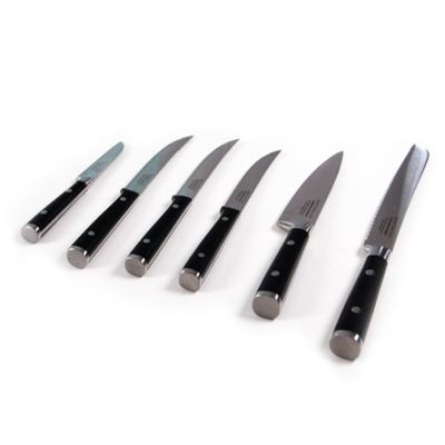 Gordon Ramsay by Royal Doulton Gordon Ramsay 14-Piece Knife Block Set,  Black, Silver
