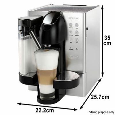 DeLonghi Nespresso Lattissima Premium Coffee Machine 16 Coffee Pods