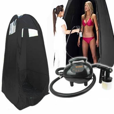 Black Pop Up Spray Tanning Tent