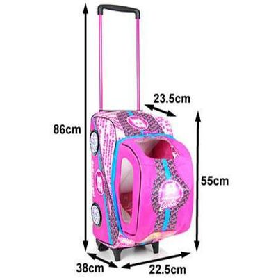 Barbie Doll Kids Luggage Set Drag Along Carrier Trolley Bag Shoe