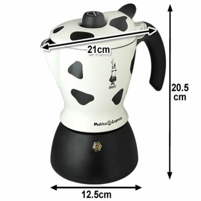 Bialetti Mukka Express Cappuccino Maker - Cow Print