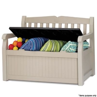 Keter eden storage online bench beige