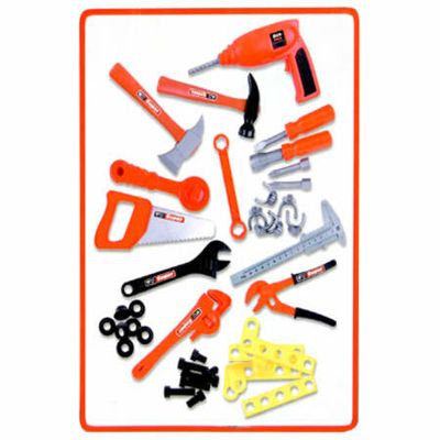 High quality children hand tool toy plastic bricolage tool set pretend play  toys