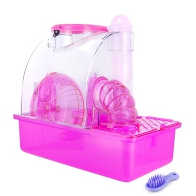 Pink princess hamster cage sale