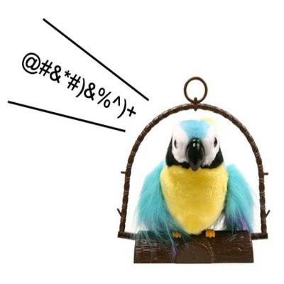 Cursing parrot outlet toy