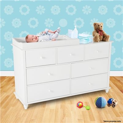 Small white best sale changing table