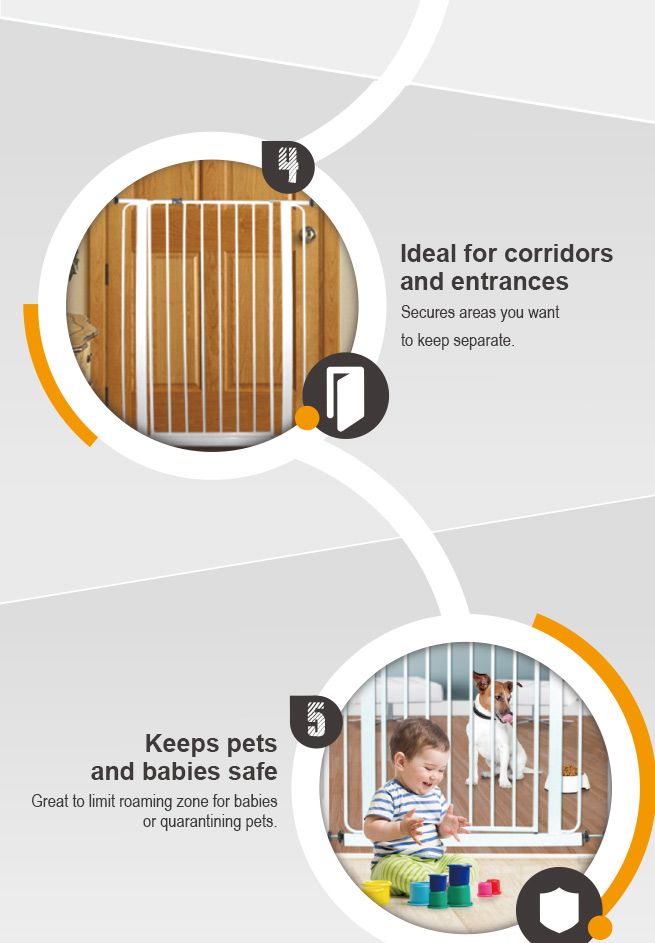 R for Rabbit Safe Guard Safety Gate White Baby Gear main image 1