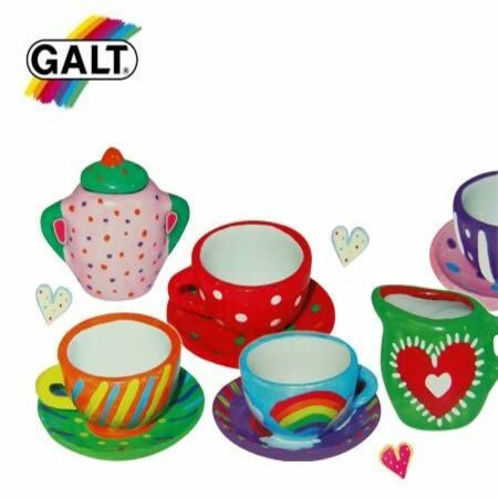 paint a ceramic tea set