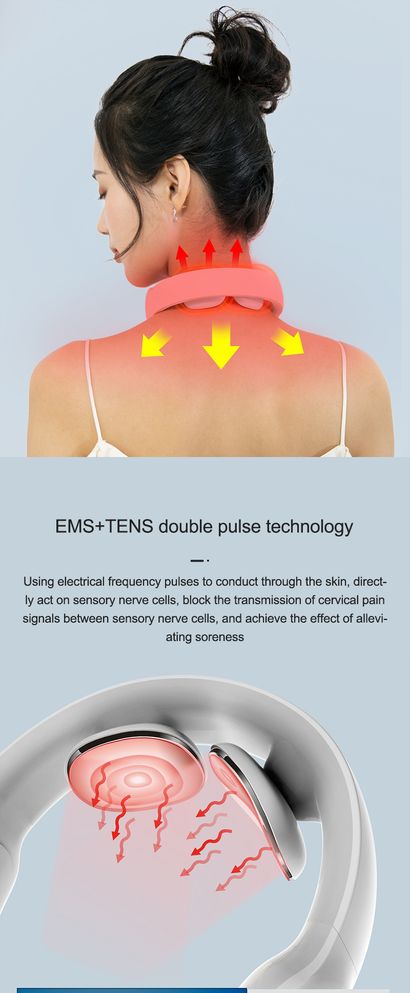 Neck Massager Electric Neck Massage Pain Relief Tool Health Care Relaxation  Cervical Vertebra Physiotherapy