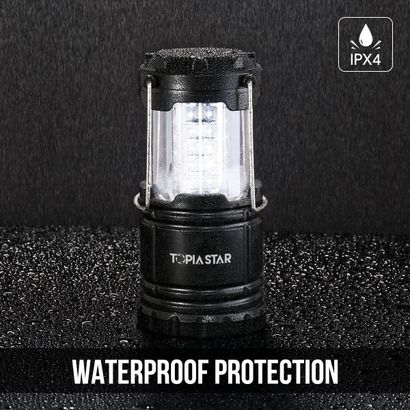 2Pack 360 LED Collapsible Camping Lantern IPX4 Water Resistant