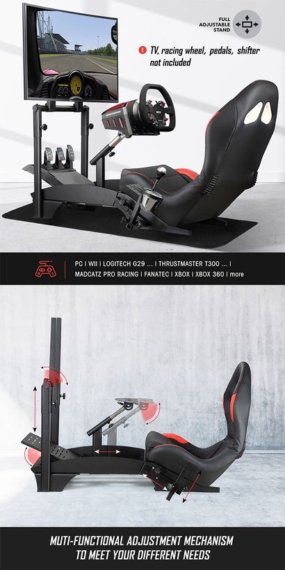 Extreme SimRacing Cockpit XT Premium 3.0 Fully Accessorized — FAST RACER