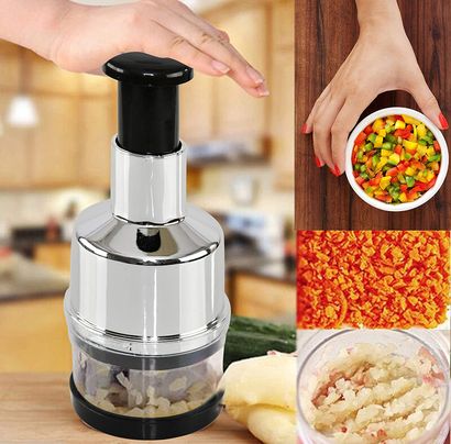 Kitchen Vegetable Slicer Handheld Chopper Safe Cutter Food Onion