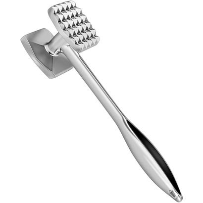 Meat Smasher Tool Meat Hammer, Meat Beater Food Mallet Meat Pounder Pounder  Flattener Dual Sided Meat Mallet Stainless Steel Tenderizer Cooking