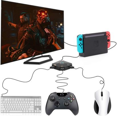 XIM APEX GamingKeyboard and Mouse Adapter (PS4, PS3, Xbox One, Xbox, PC,  Switch) Very Good
