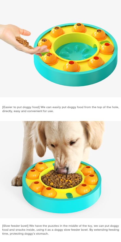 Dog Turntable Toy Slow Food Toy Educational Play Dog Training Toy For Dog  Interactive Supply