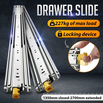 Heavy duty drawer slide - 227kg Non Locking Drawer Slide