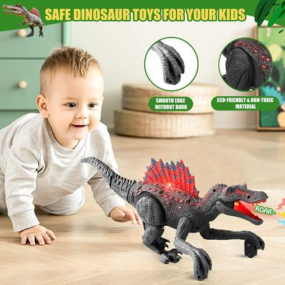 Remote Control Dinosaur Toys for Kids, Rechargeable Robot Dinosaur with  Light