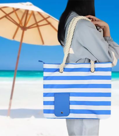 2-in-1 Travel Tote & Cooler - Ocean Blue – Atlantic Luggage