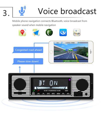 Bluetooth vintage car radio mp3 player deals stereo usb aux classic car stereo audio