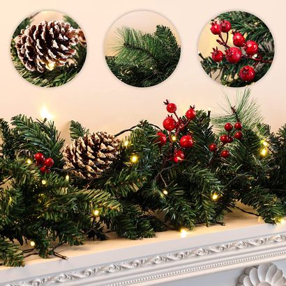 Battery deals lighted garland