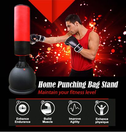 Boxing bag stand online for home