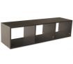 3 Compartment Wooden MDF Coffee Brown Entertainment Unit TV Display Stand