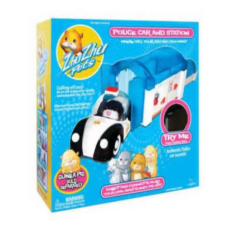 zhu zhu pets police car and station