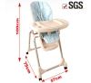 Deluxe Healthy Care Adjustable Dinner Feeding Baby High Chair - Baby-HC11-C21