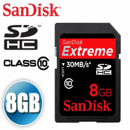 FREE SHIPPING! SanDisk 8GB Extreme Secure Data High Capacity Storage ...