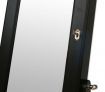 Large Wooden Mirrored Jewellery Storage Cabinet - Black - GLD13318BK